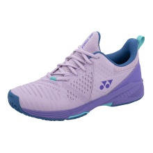 Yonex Tennis Shoes Sonicage 3 Clay/Sand Court Violet Ladies